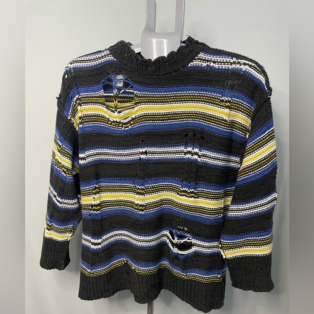 BDG Striped Black and‎ Blue women's Sweater SMALL